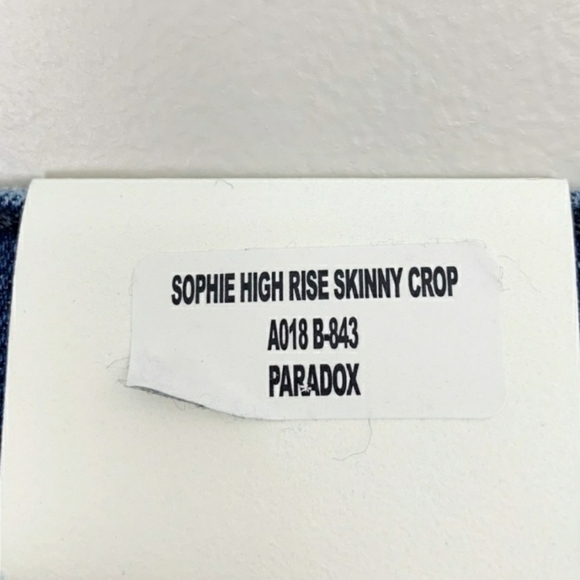 Agolde Sophie High Rise Skinny Crop in Paradox Size 25 - Picture 12 of 14